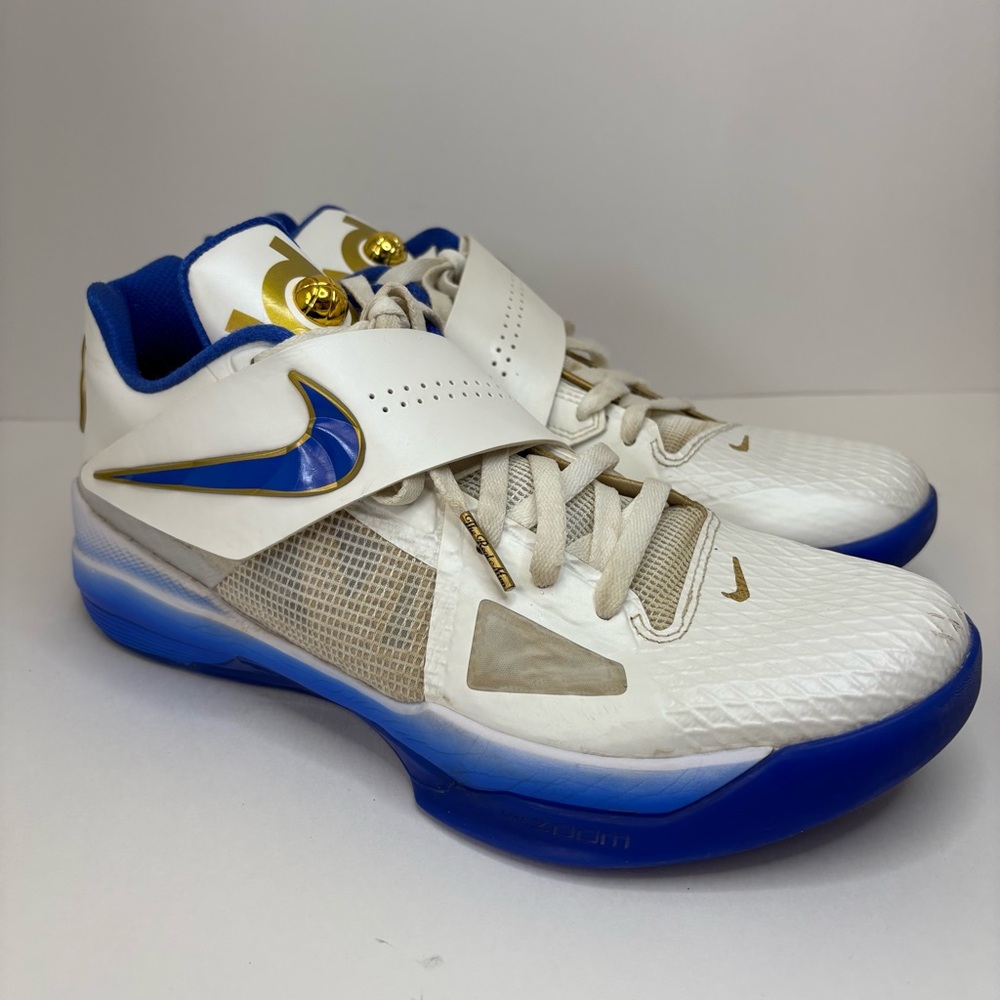 Nike Zoom KD 4 The Real MVP Basketball Shoes Size 10.5 Summit White